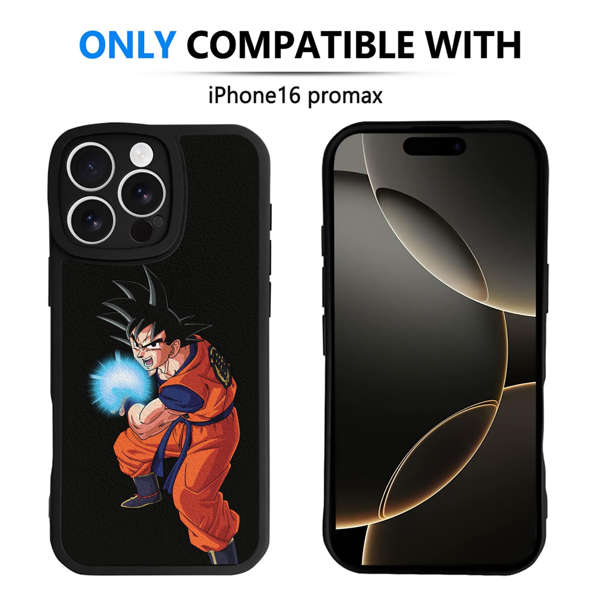（画像用） ドラゴンボール 孫悟空（そん ごくう）Son Goku カカロット DRAGON BALL Kakarotto 【iPhone 16シリーズ対応】シリコンスマホケース（レザー調） 材質：シリコン